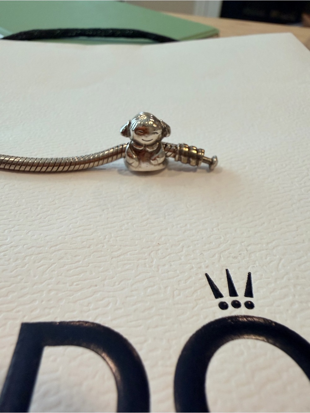 Silver Little Girl Charm